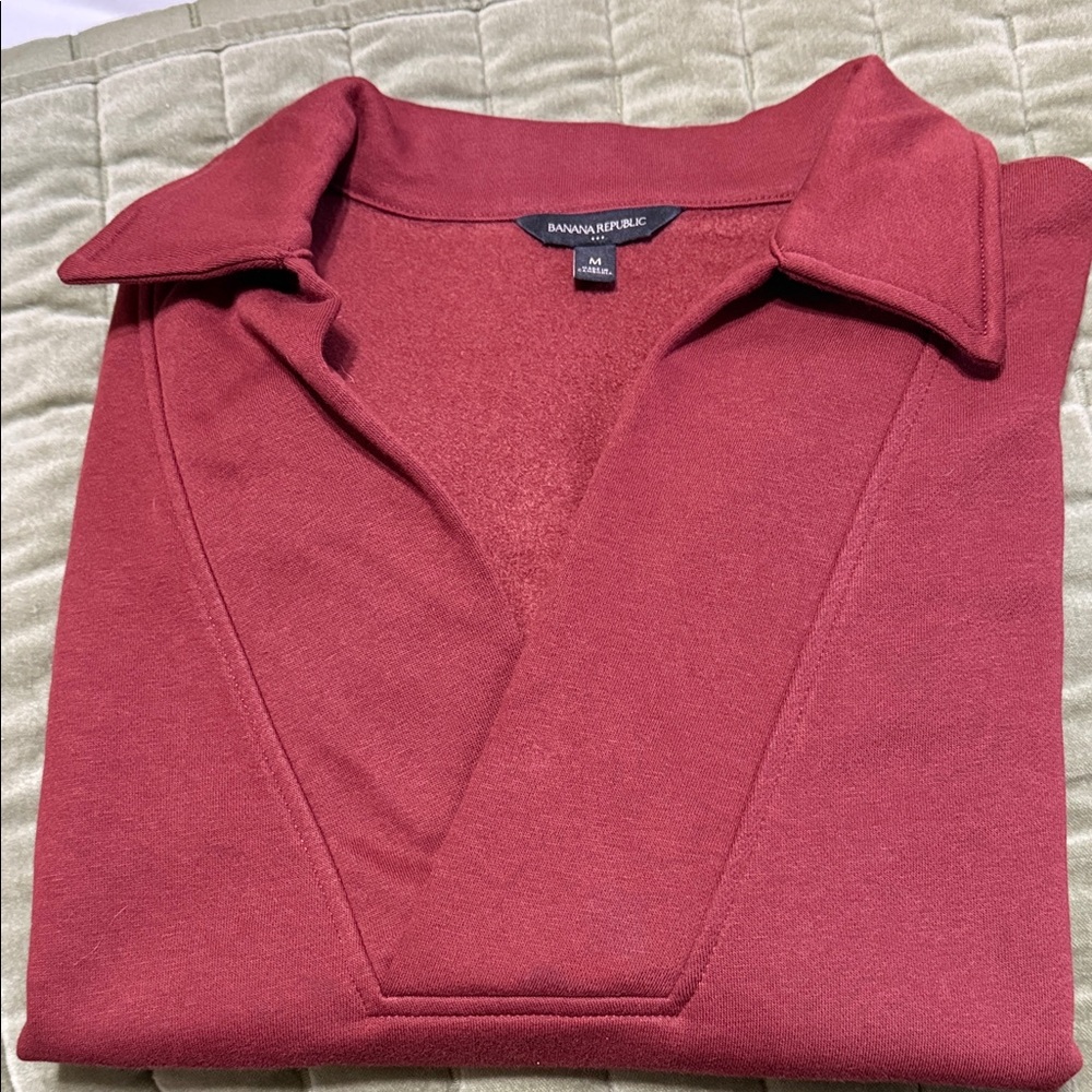 Banana Republic Rust Pullover Sweatshirt
